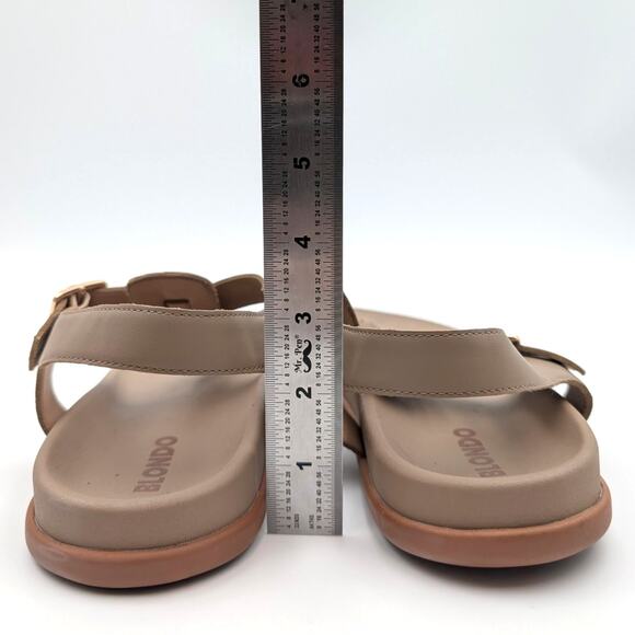 Blondo Niomi Slide Sandal Adjustable Ankle Strap Women's Sand Size US10M EU41 - Picture 4 of 10